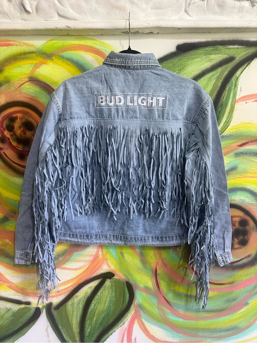 RARE Denim Budlight Fringe Jacket